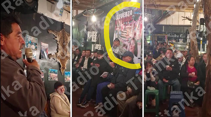 Captan al subprefecto de Ongoy realizando proselitismo político a favor de Fuerza Popular